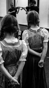 Street children spectators