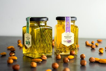 Herbal honey nuts photo