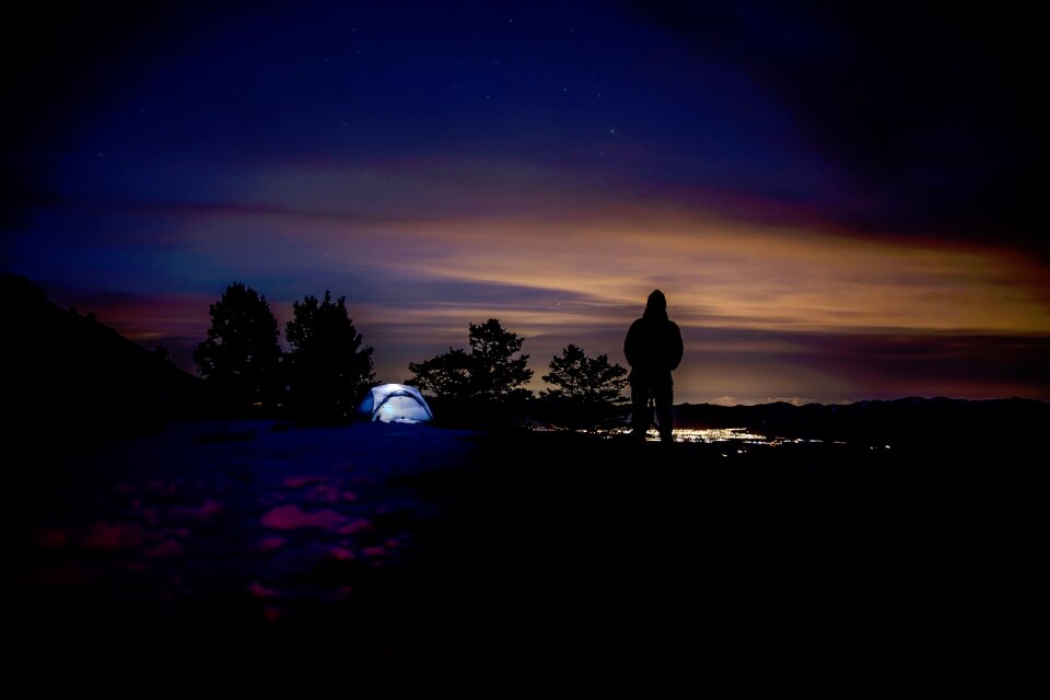 Travel sky night
