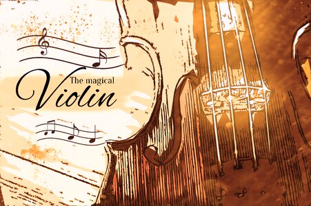 Magical violin art