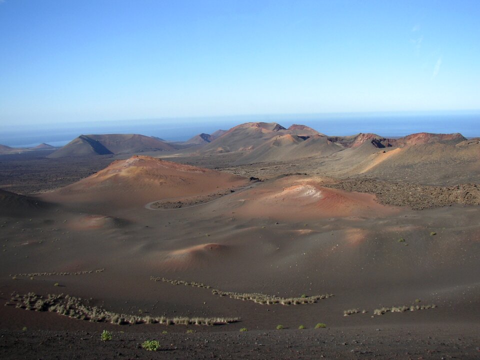 Lanzarote volcano landscape