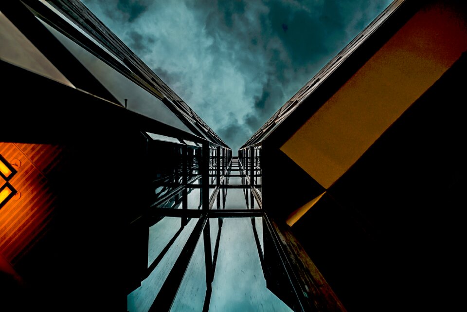 Architecture design black building