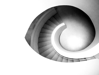 Spiral staircase stairs photo