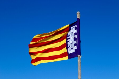 The catalan flag spain wind