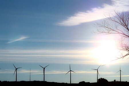 Power turbine wind turbine photo