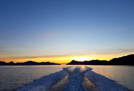 Sunset landscape sky