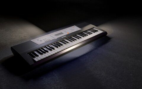 Musical instrument piano keys music