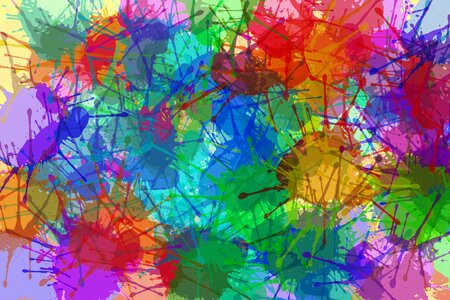 Spray colorful creative
