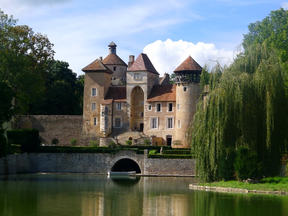 Bourgogne wasserburg landscape