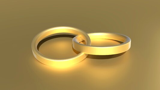 Gold ring gold symbol