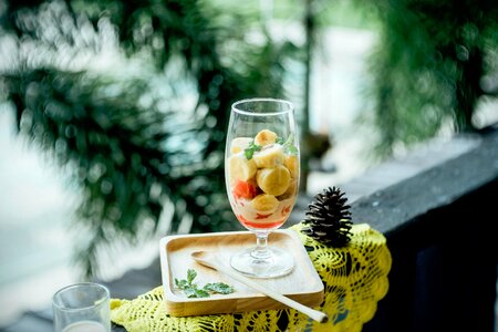 Dessert fruits bananas
