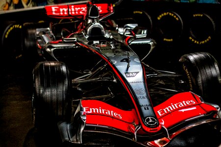 Formula car lewis hamilton