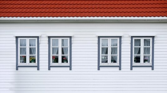 White red roof photo