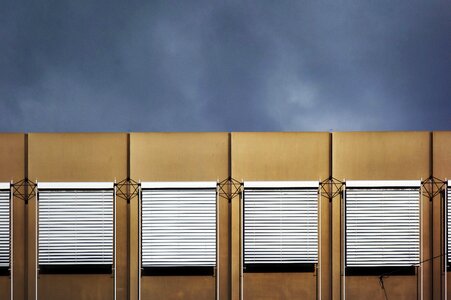 Windows covering sky