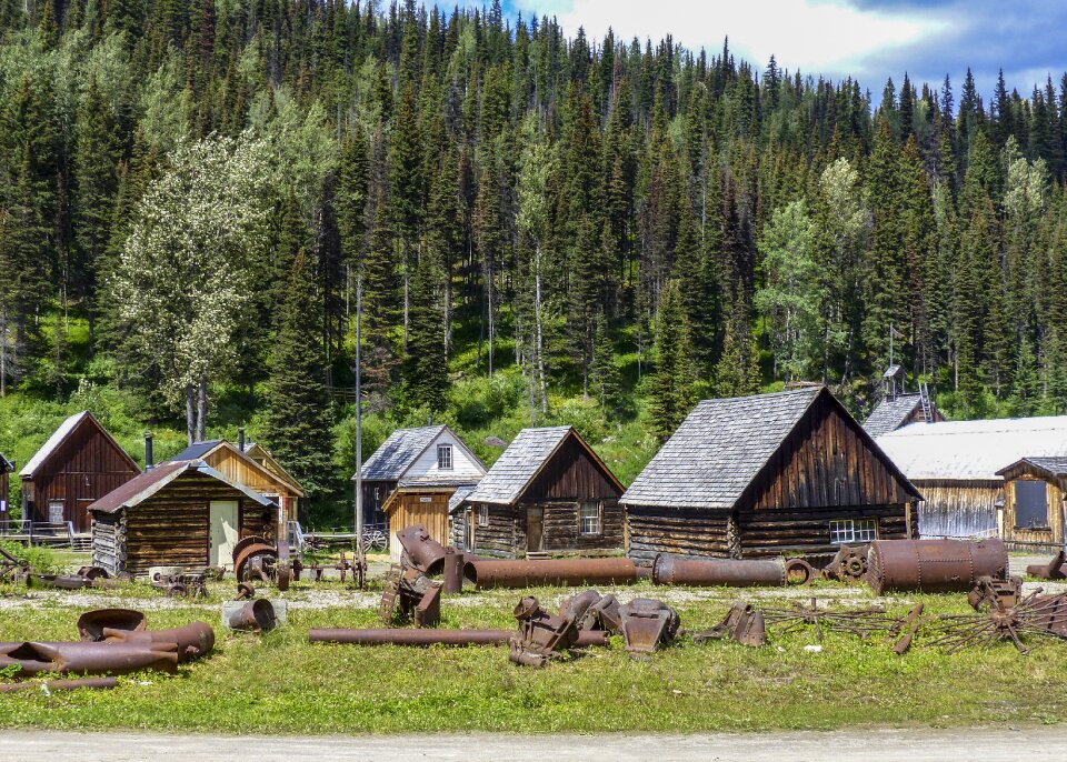 Wild west wooden buildings