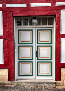Truss wooden door door photo