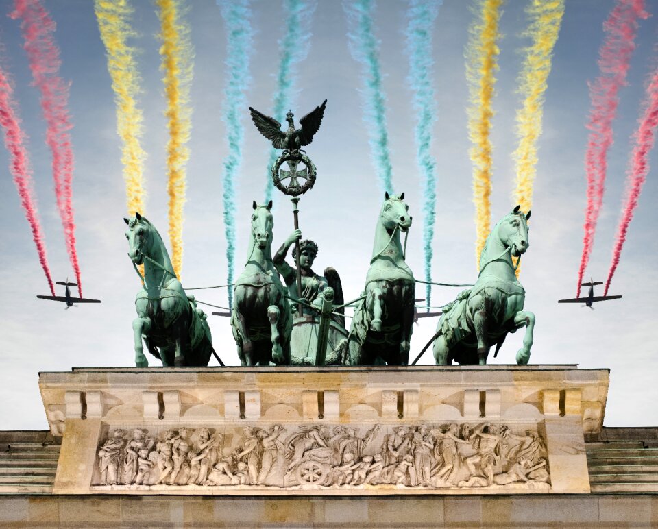 Berlin brandenburg gate quadriga photo