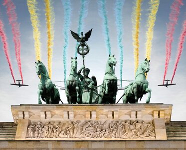 Berlin brandenburg gate quadriga photo