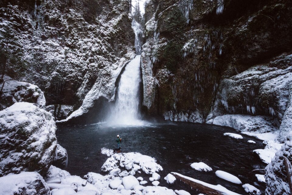 Hill nature snow