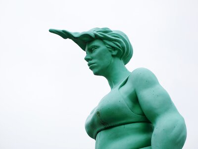 Human artwork green