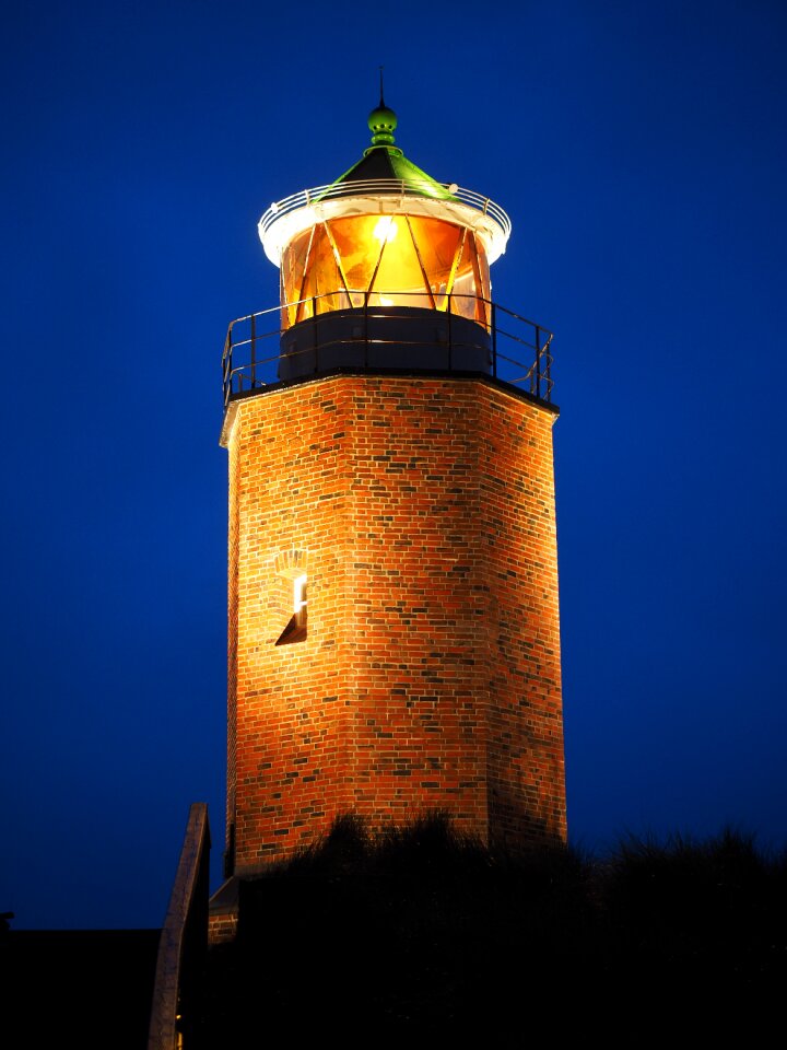 Sylt lighthouse rotes kliff cross-brand fire