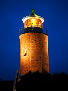 Sylt lighthouse rotes kliff cross-brand fire photo