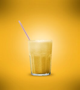 Orange juice curo yellow