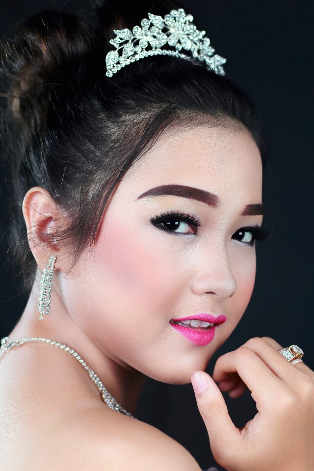 Beauty make up black background