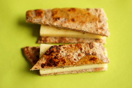 Bread cheese eating