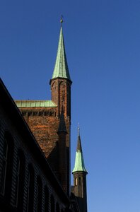 Towers architectural style facade