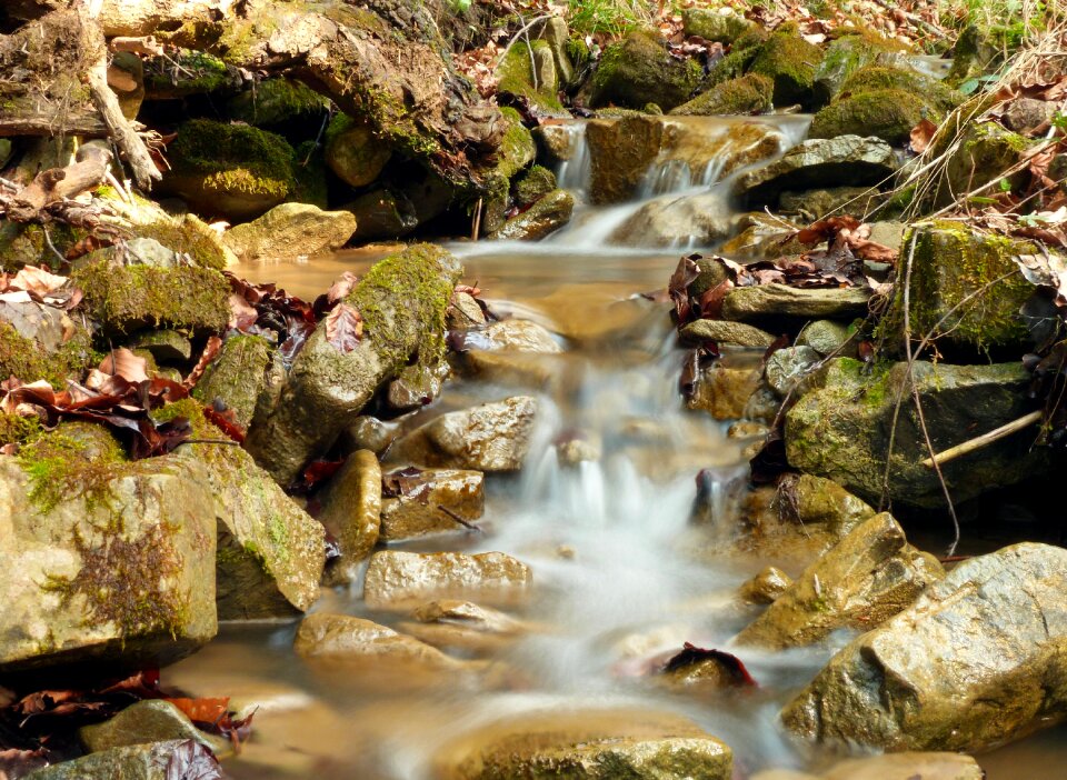 Waterfall stone stream