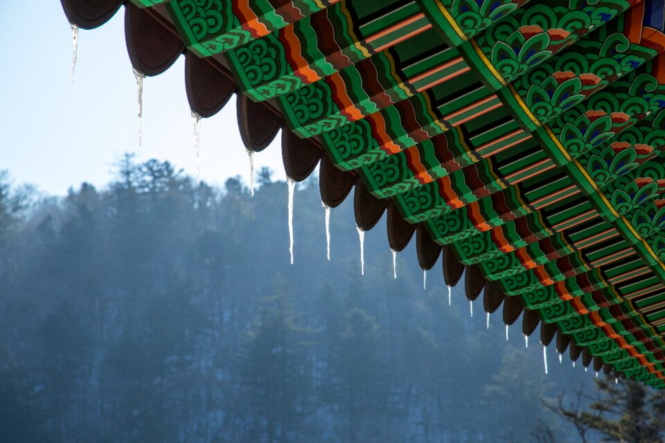 Korean traditional winter landscapes design quantity