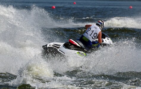 Regatta water motor racing boat photo