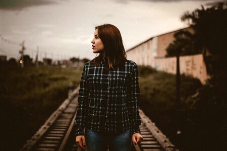 Female alone outdoor photo