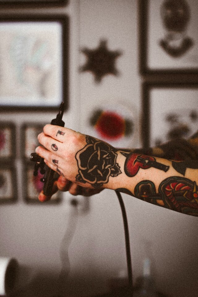 Body tattoo brown body