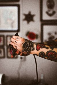 Body tattoo brown body