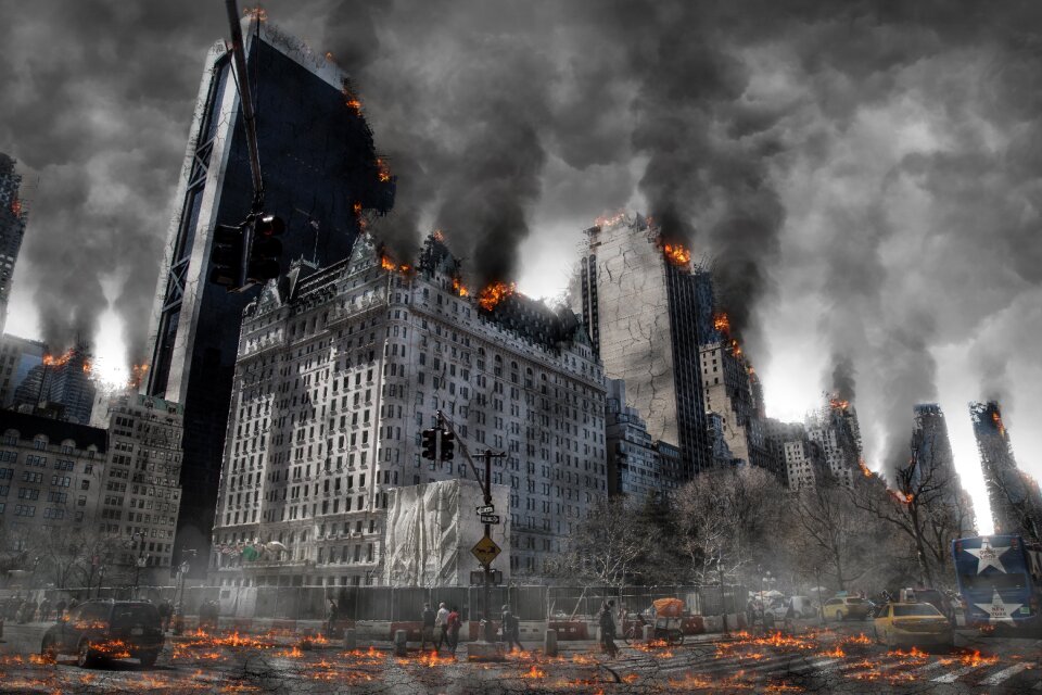 Destruction nuclear disaster