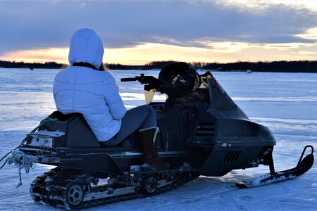 Outdoors transportation system snowmobile