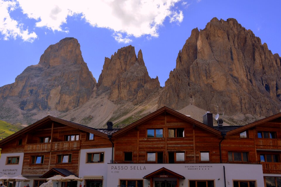 Sassolungo the group of the sassolungo passo sella