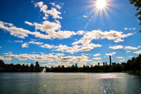 Panorama reflection new york photo