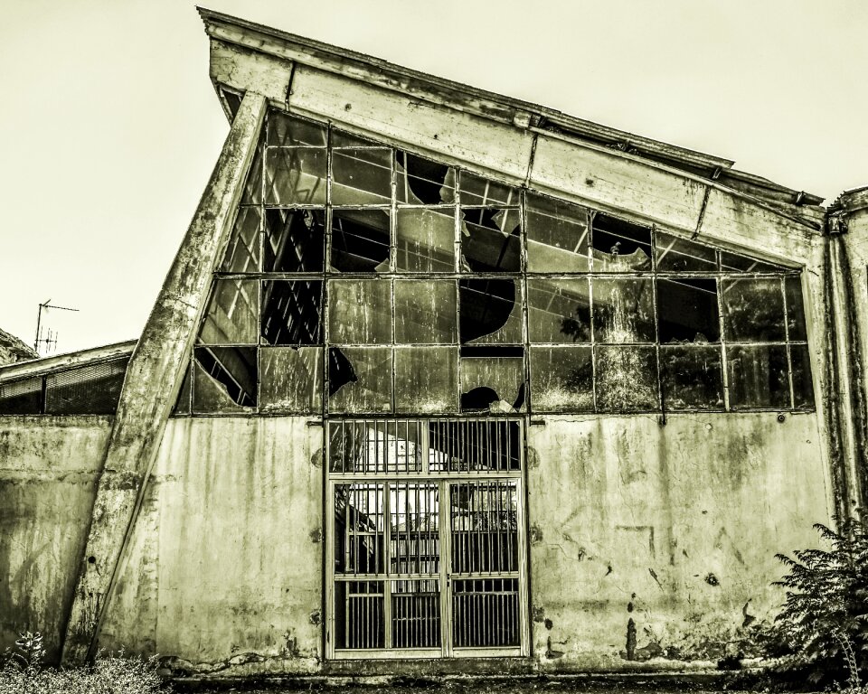 Aged industrial architecture