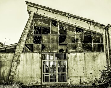 Aged industrial architecture photo