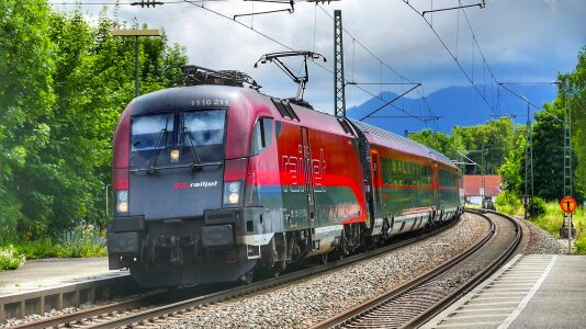 Railway line station travel