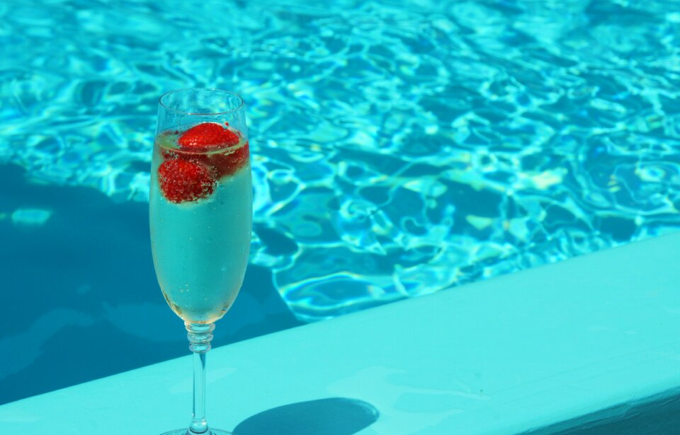 Prosecco alcoholic cocktail