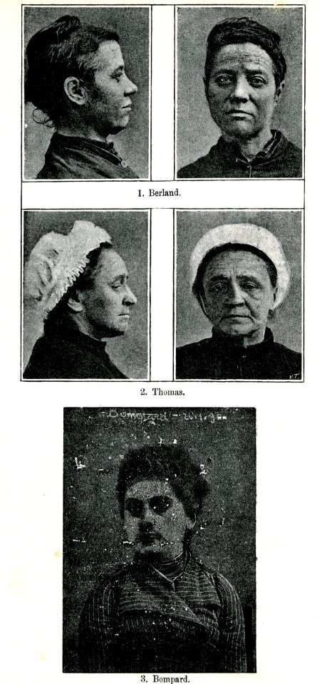 "Ritratti di donne delinquenti".