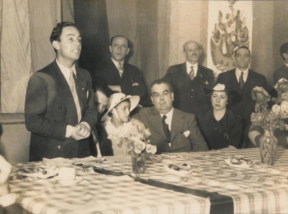 "Manuel Blasco Garzón, retrato de grupo."