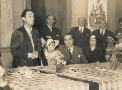 "Manuel Blasco Garzón, retrato de grupo."