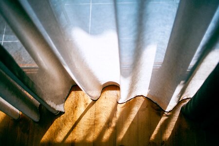 Home curtain sunlight photo