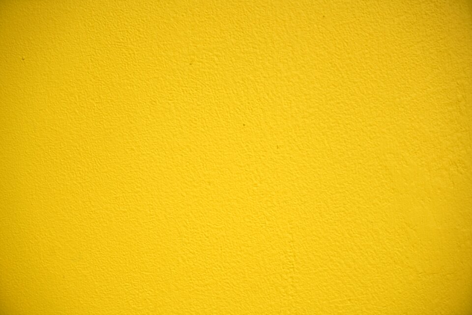 Yellow wall plaster