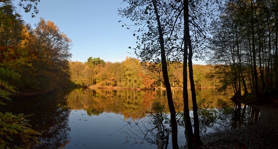 Lake mirroring reflection photo